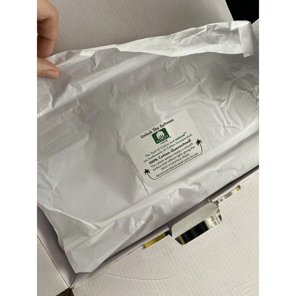 California Design Den King Sheet Set Extra Long 800TC Bright White Staple Cotton